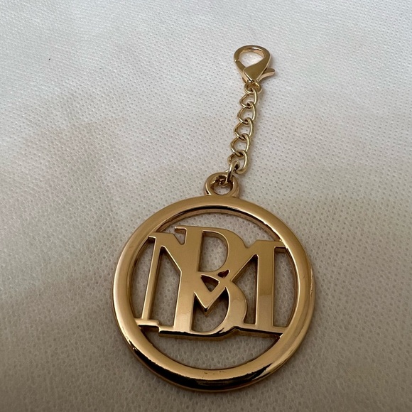 Badgley Mischka Handbags - Badgley Mishka Logo Gold Keychain New